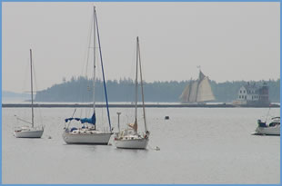 well-protected Rockland moorings